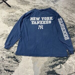 Vintage New York Yankees 2003 Shirt Size Medium Blue VF Imagewear Baseball MLB